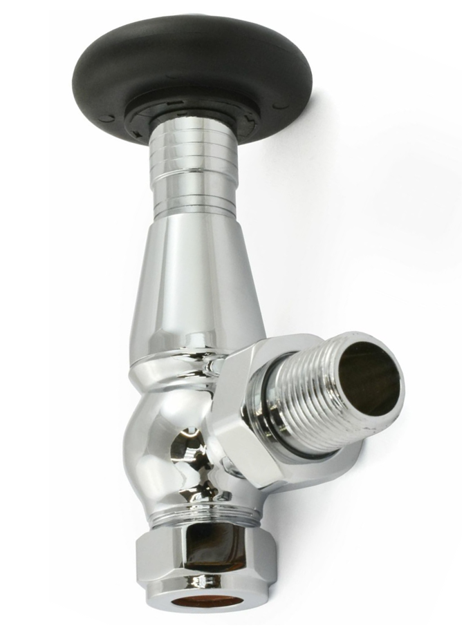 Lambeth Angled TRV Set - Polished Chrome